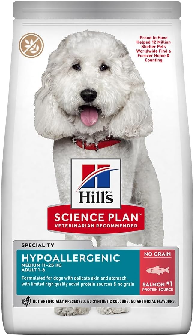 Hill's SP HipoalerjenikTahılsız Somonlu Orta Irk Yetişkin Köpek Maması 12KG