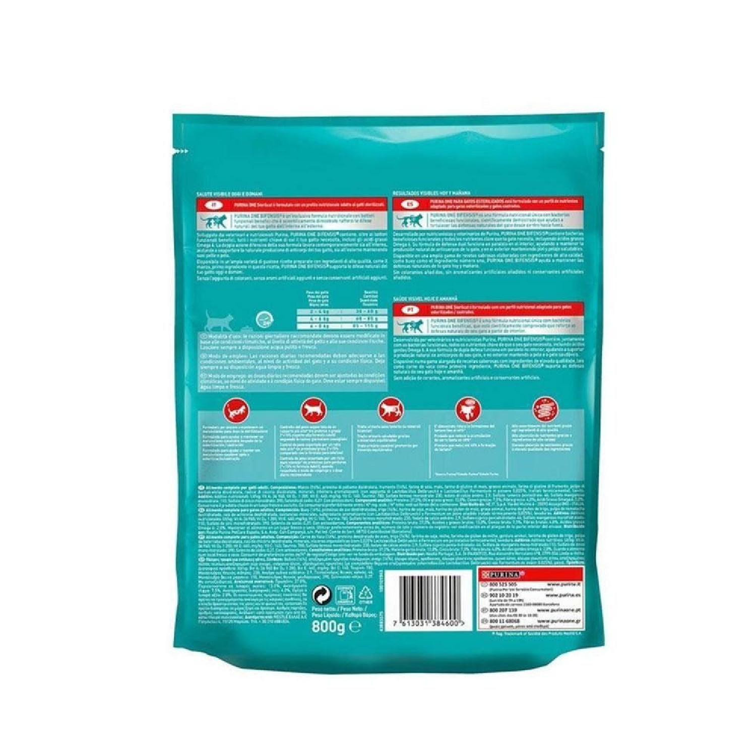 Purina One Sığır Etli Yetişkin Kedi Maması 800gr