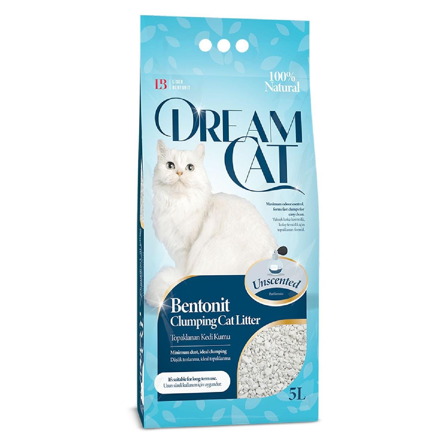 Dream Cat Natural Bentonit Kedi Kumu 5 Lt.