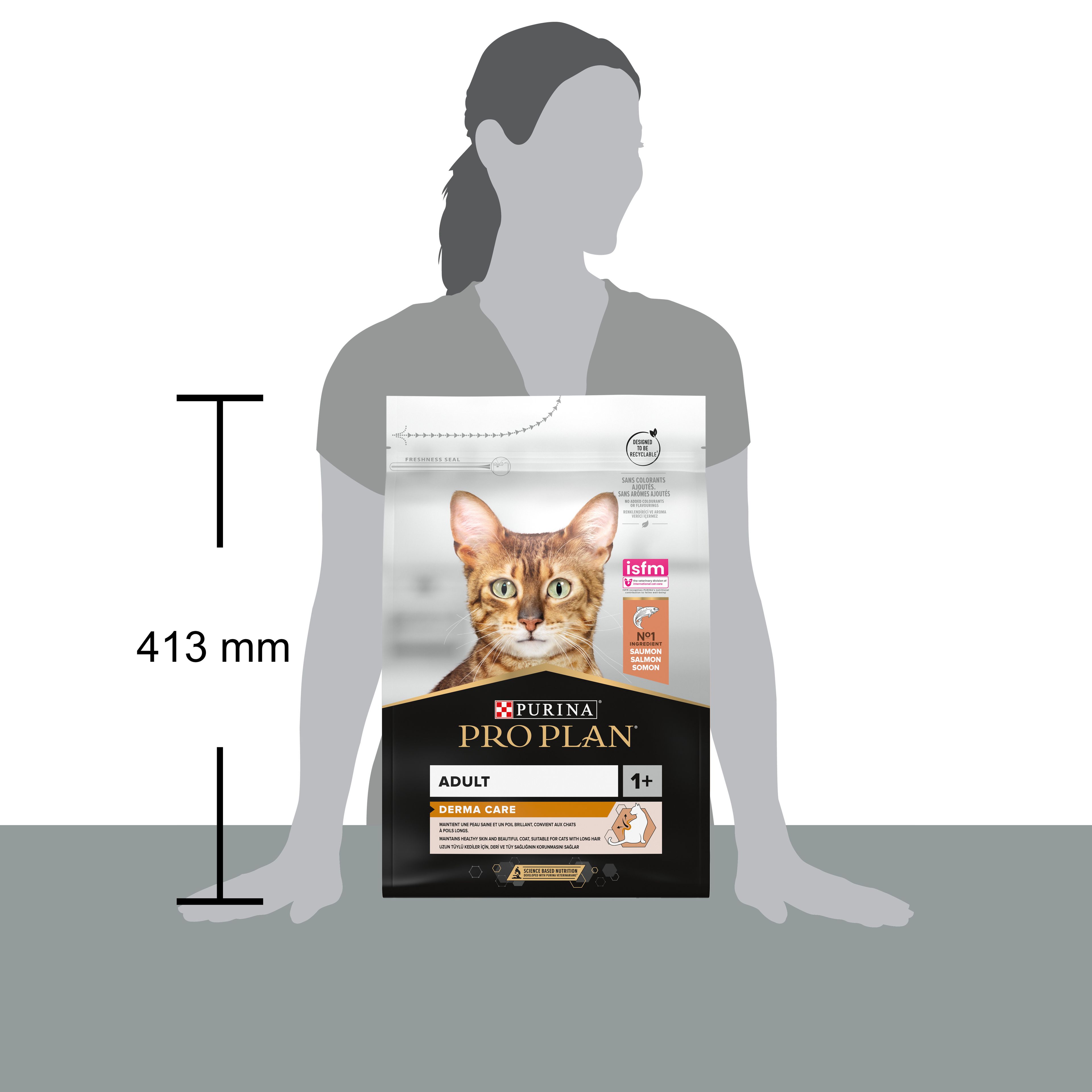Pro Plan Derma Care Somonlu Tüy Yumağı Önleyici Yetişkin Kedi Maması 3kg