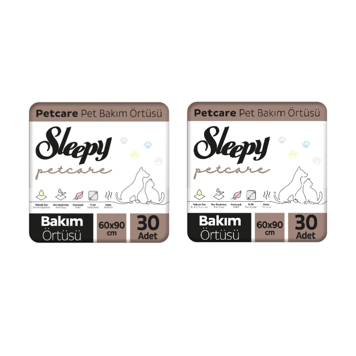 SLEEPY PETCARE PET BAKIM ÖRTÜSÜ 30'lu x 2 ADET