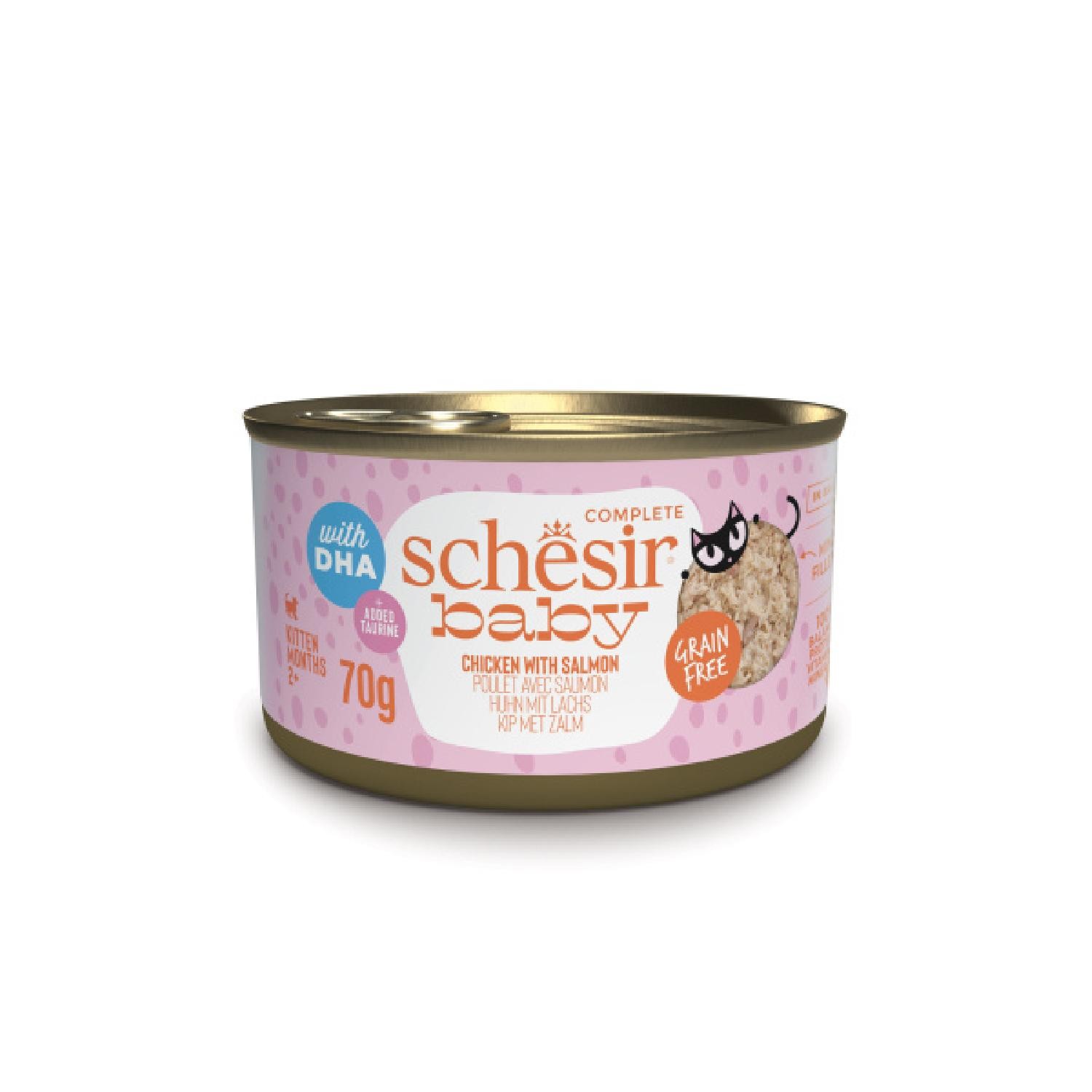Schesir Baby Tavuk ile Somon Mus Konserve 70g
