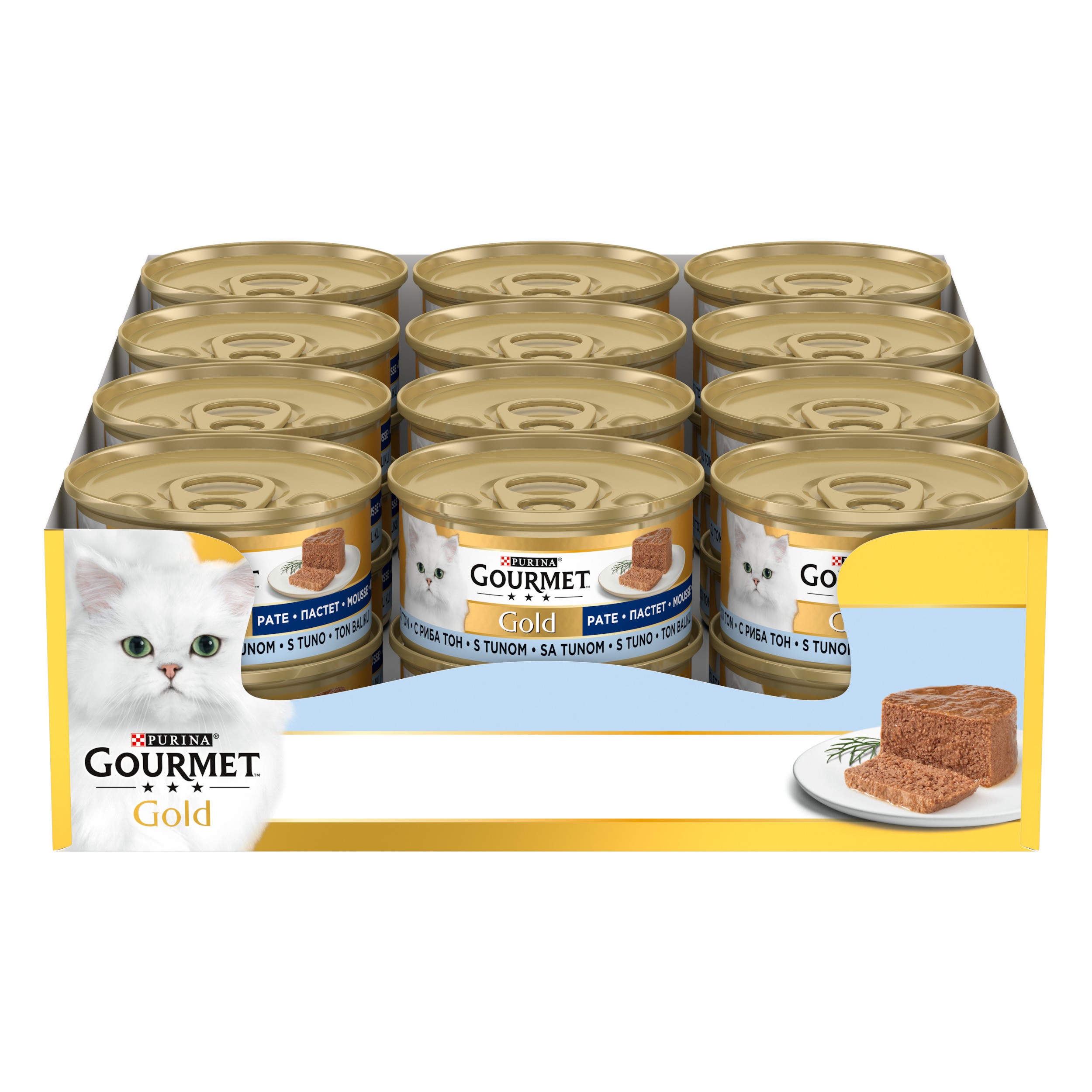 Gourmet Gold Kıyılmış Ton Balıklı Kedi Konservesi 85grx24Ad