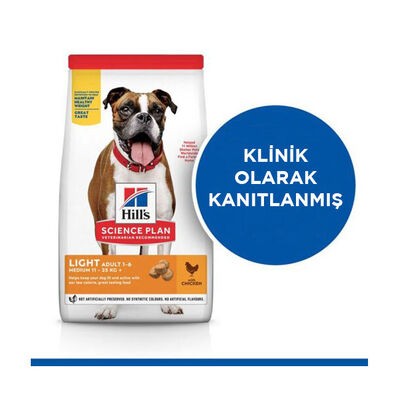 Hill's SP Light Tavuklu Orta Irk Yetişkin Köpek Maması 2.5KG