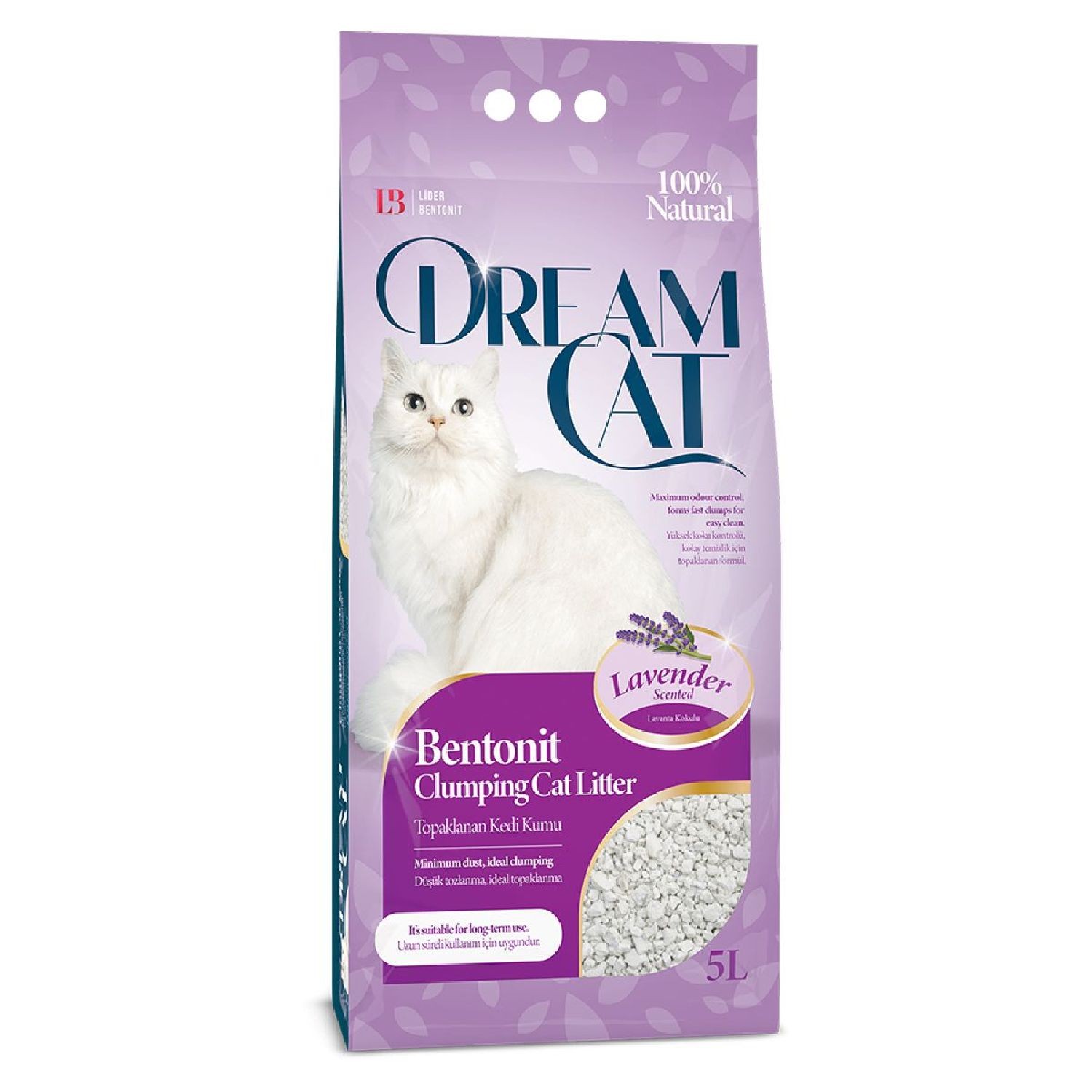Dream Cat Lavanta Kedi Kumu 5 Lt.