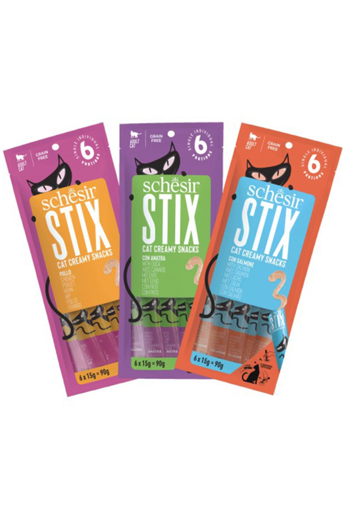 Stix Kedi Kreması 6X15g Karışık 6 Paket Yeni Ürün