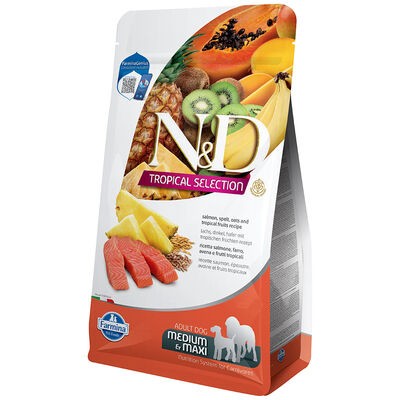 N&D DOG TROPICAL SELECTION SALMON ADULT MED/MAX 10 kg