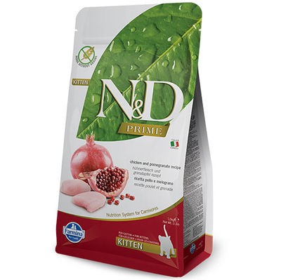 N&D PRIME CAT CHICKEN & POMEGRANATE KITTEN 1,5 KG