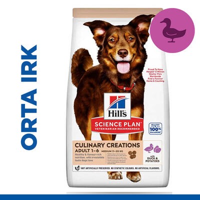 Hill's SP Gurme Lezzet Ördek ve Patatesli Orta Irk Yetişkin Köpek Maması 14KG