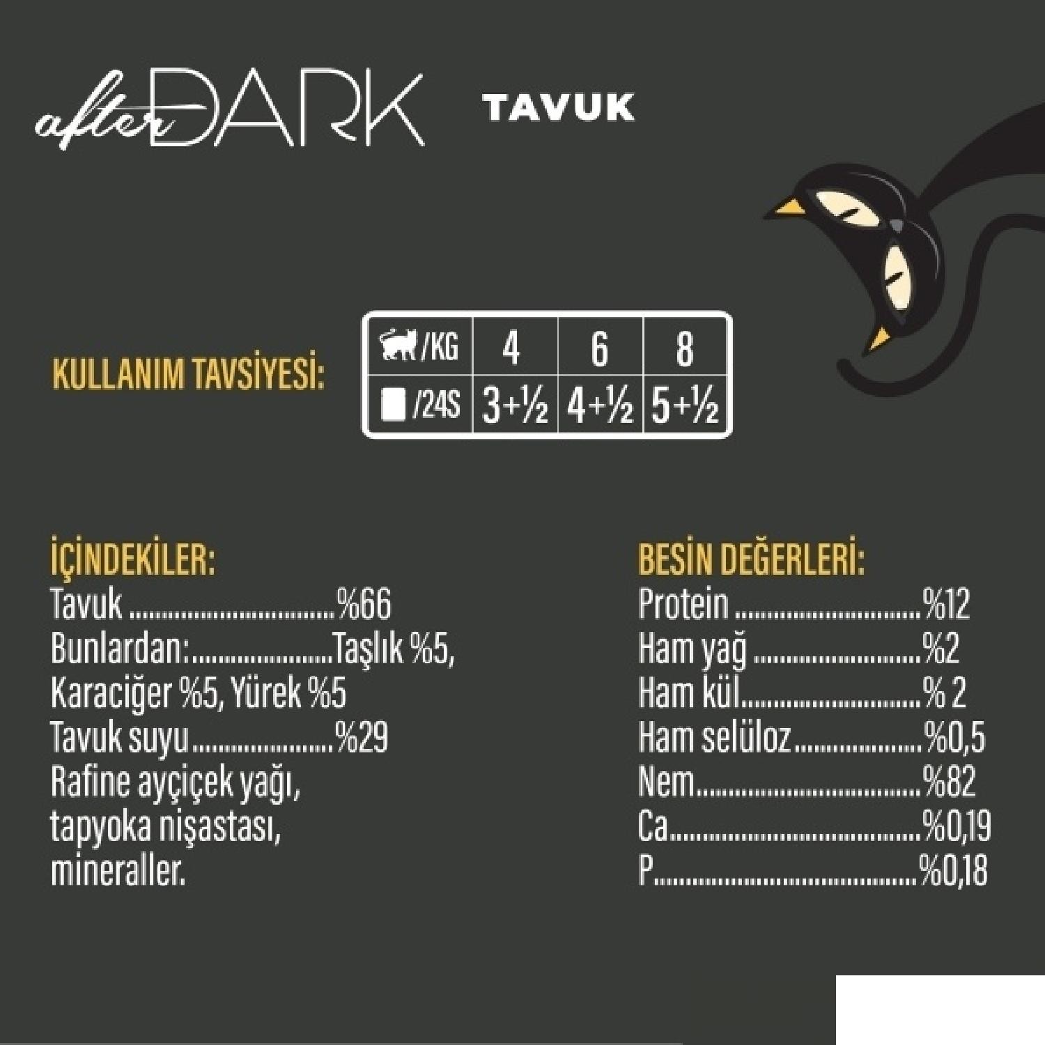 Schesir After Dark Tavuk Et Suyunda Yetişkin Kedi Konservesi 80g