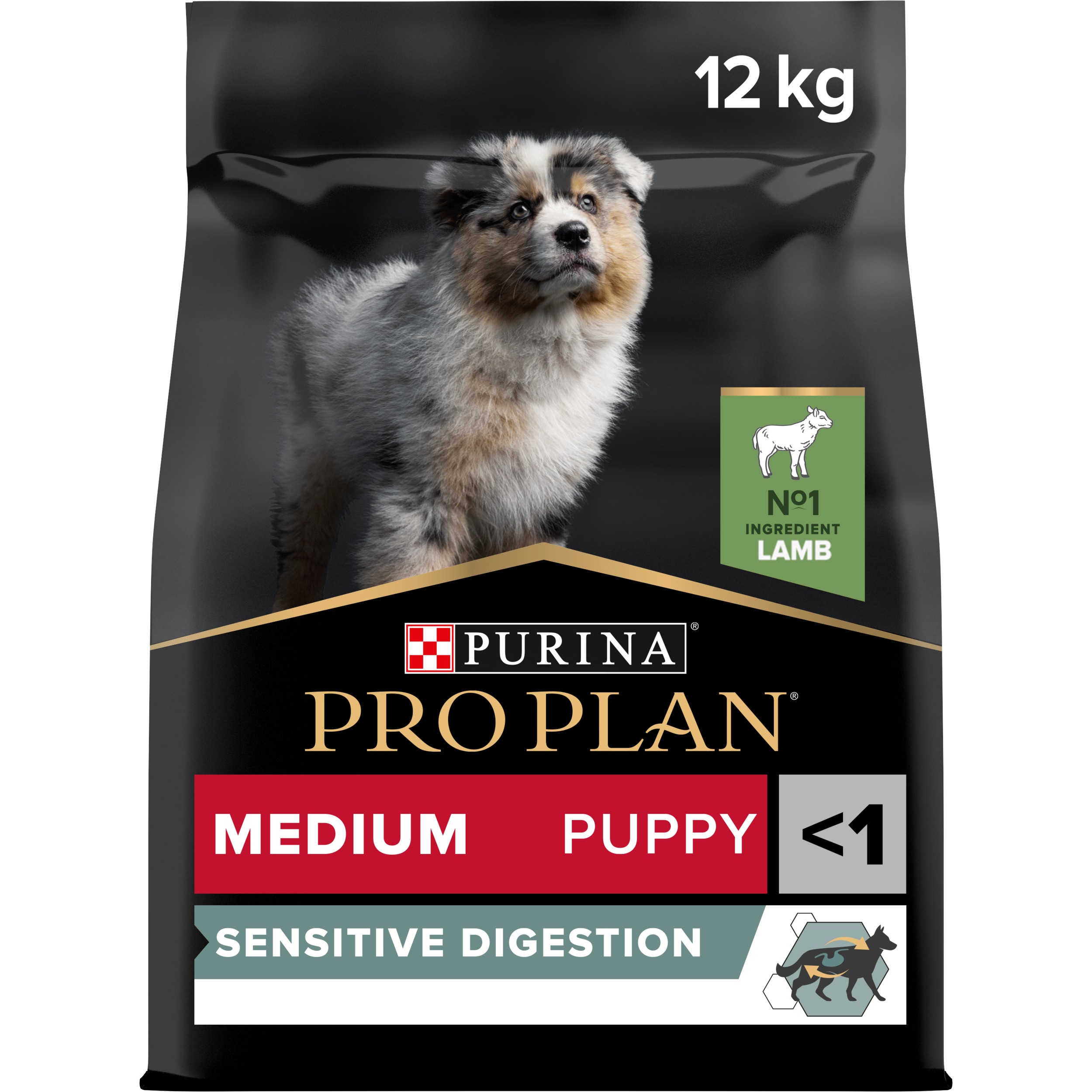 PRO PLAN® Medium Puppy Sensitive Digestion Kuzu Etli Yavru Köpek Maması 12kg