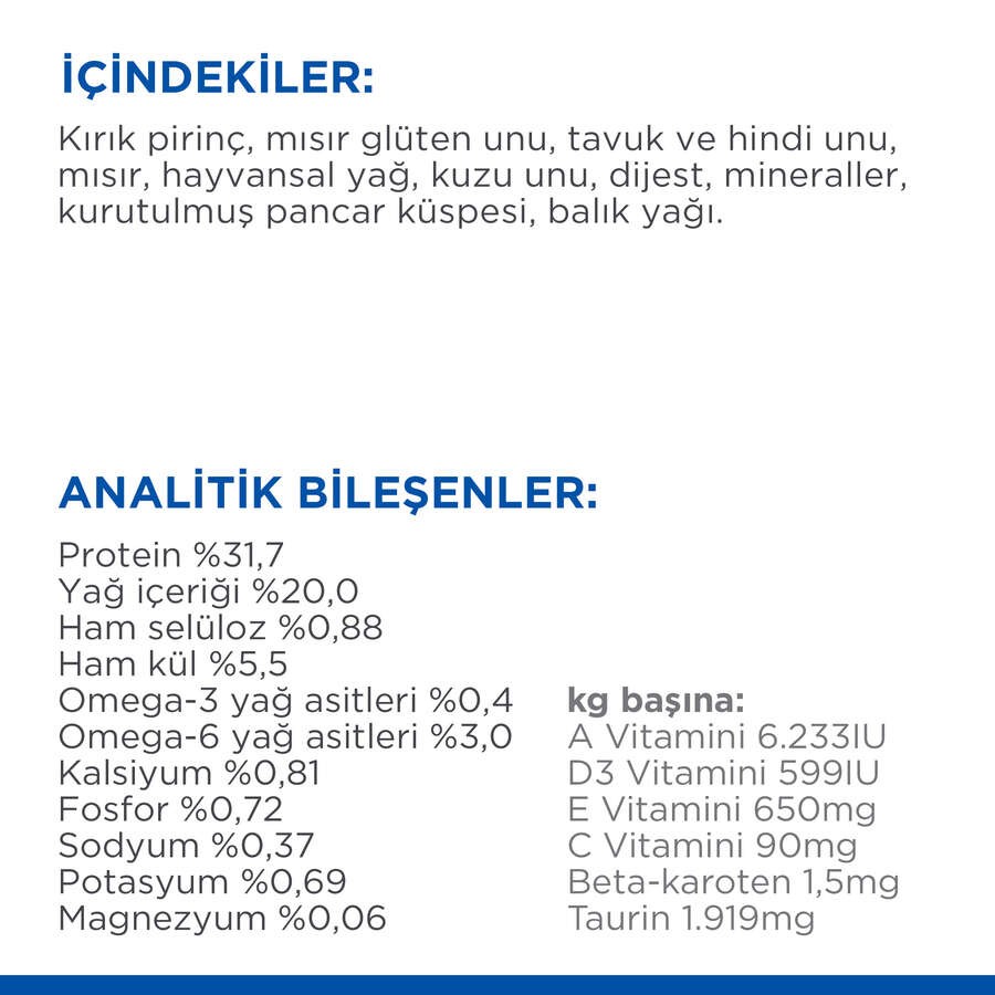 Hill's SP Kuzulu Yetişkin Kedi Maması 1.5KG