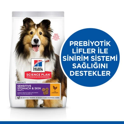 Hill's SP Mide ve Deri Hassasiyeti Tavuklu Orta ve Büyük Irk Yetişkin Köpek Maması 2.5KG