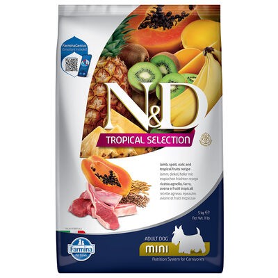 N&D DOG TROPICAL SELECTION LAMB ADULT MINI 5 kg