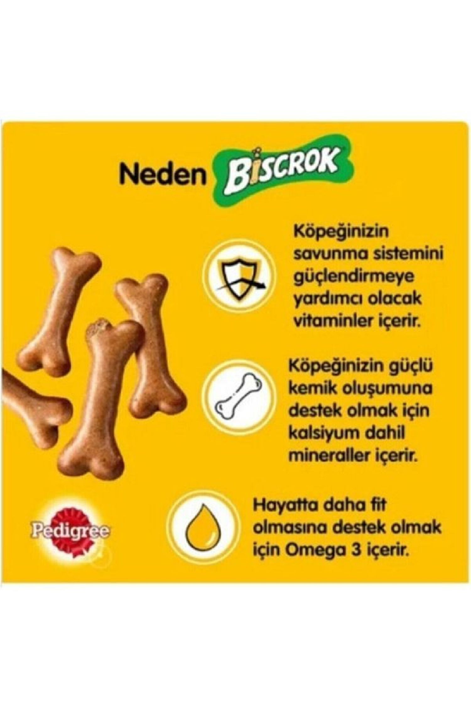 Biscrok Multi Mix Köpek Ödül Bisküvisi 500 gr 12 Adet