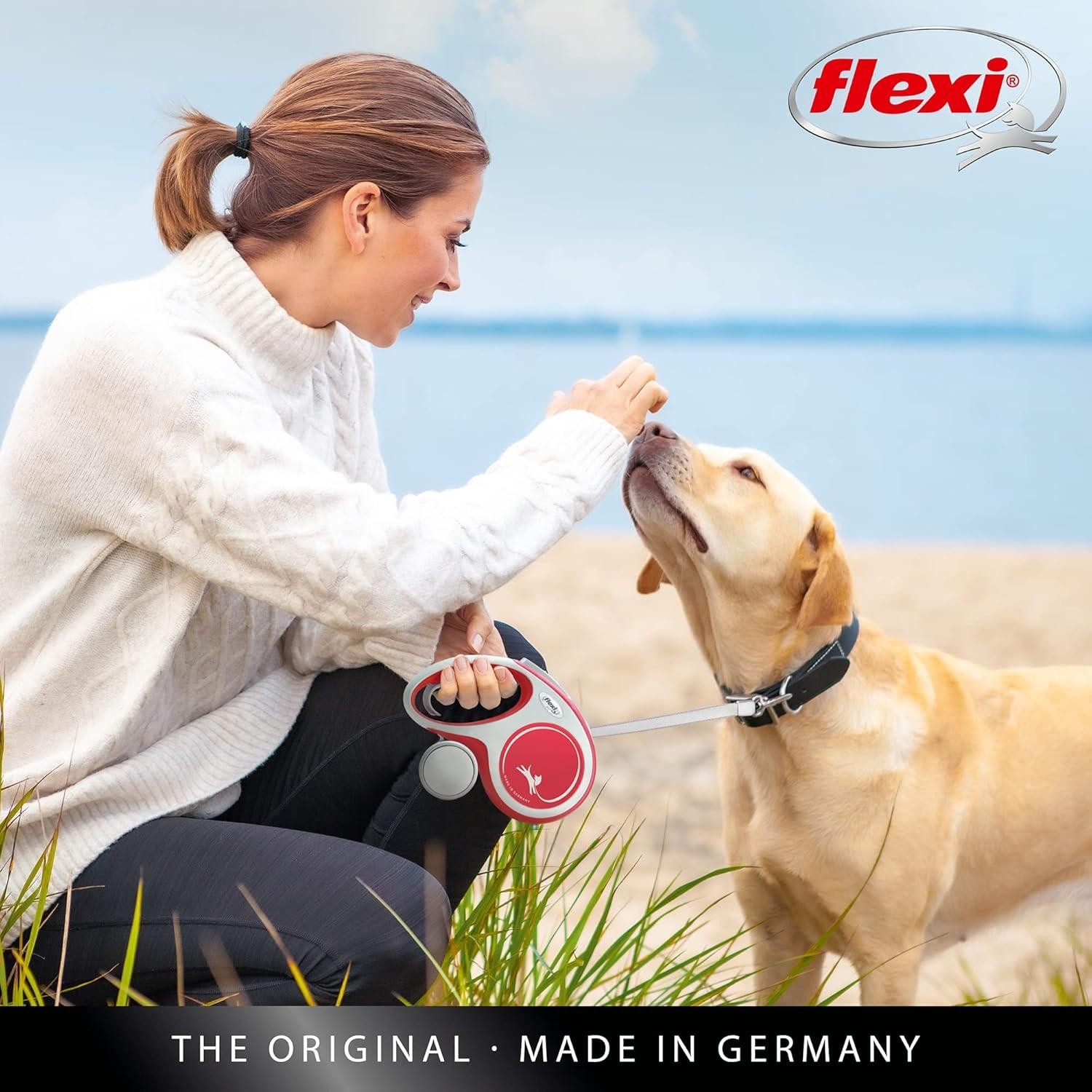 Flexi New Comfort M Beden 5MT Şerit Tasma - Kırmızı