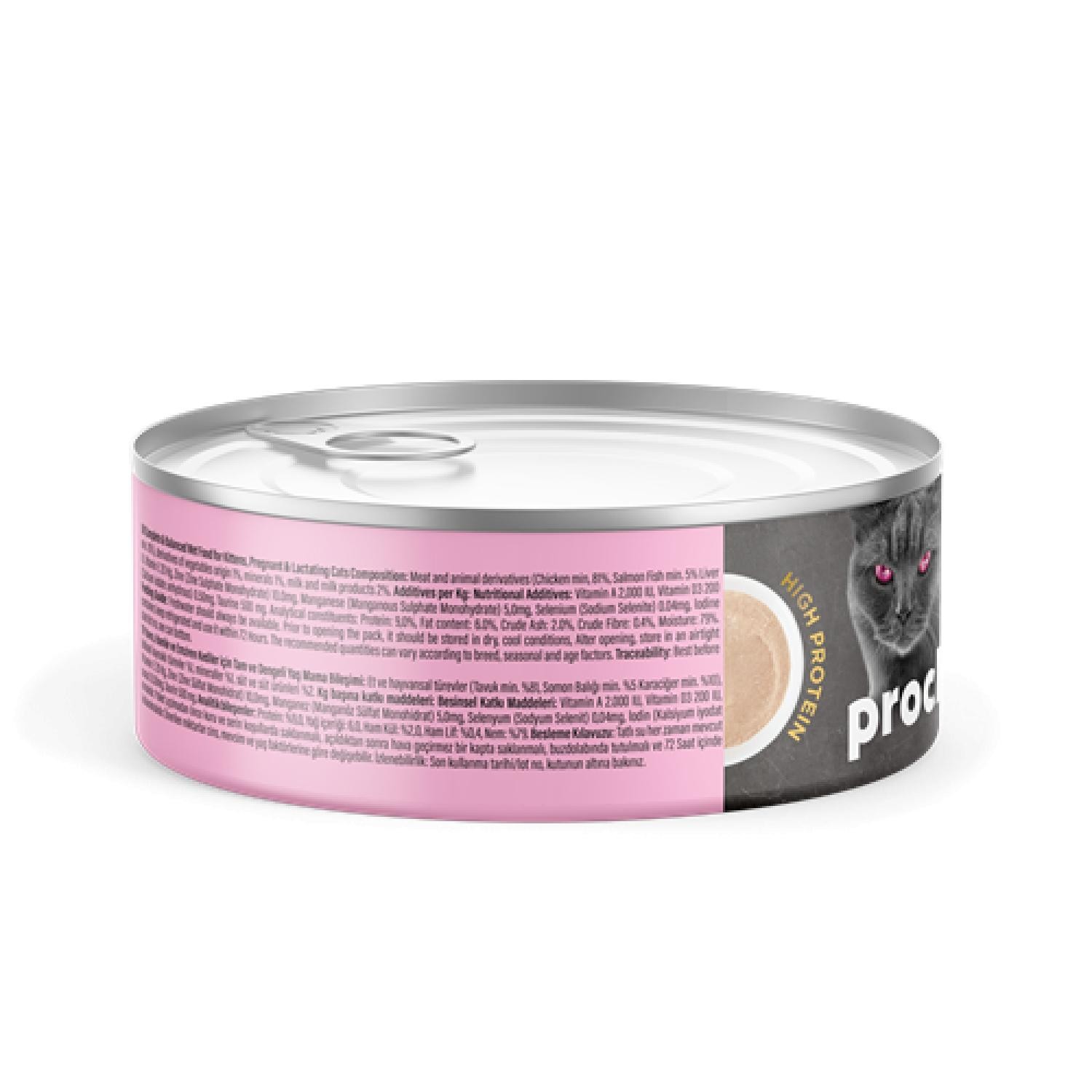 Prochoice Mother & Baby Mousse, Anne Kediler ve Yavruları için Tavuklu Mus 80 gr