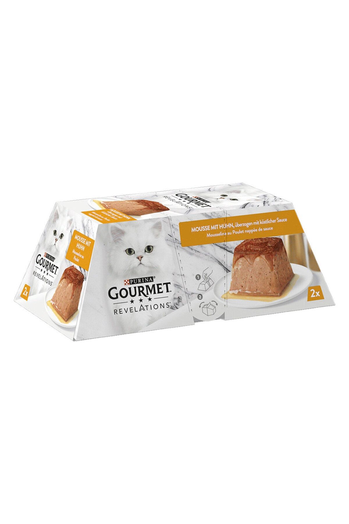 Purina Gourmet Revelations Tavuklu Kedi Yaş Maması 2x57gr - Kedi Pastası