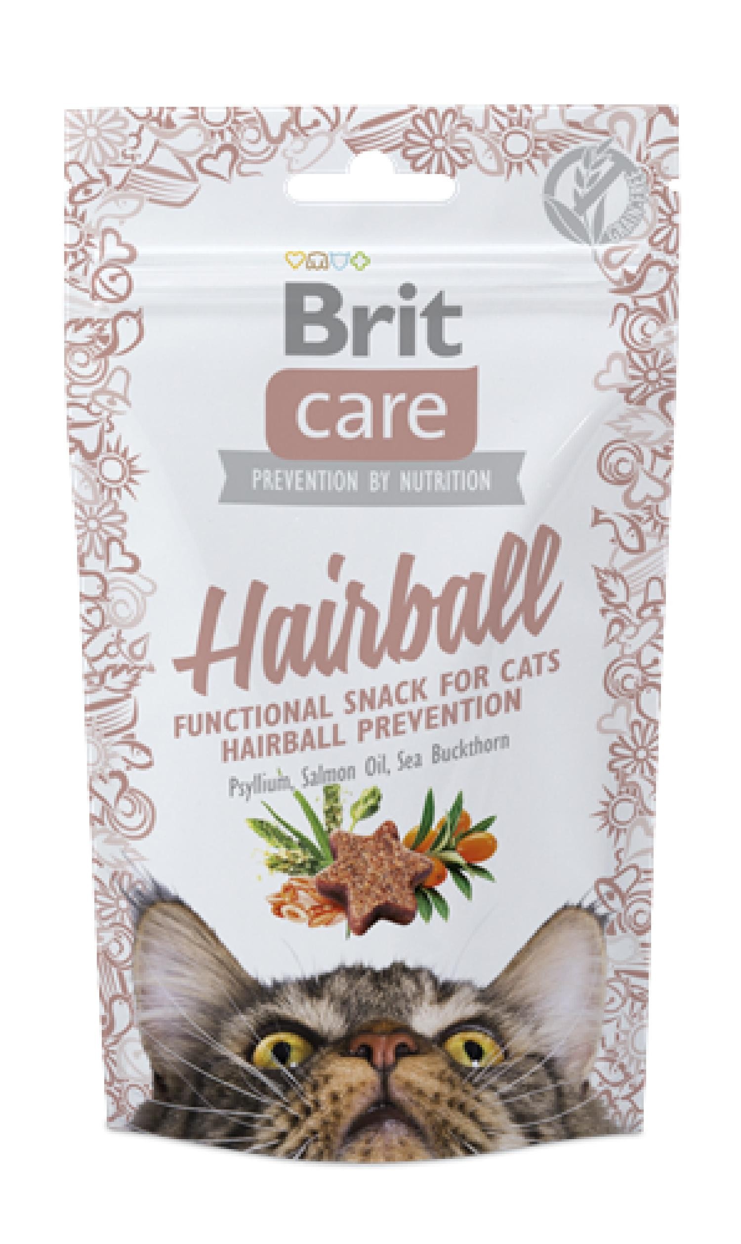 Brit Care Tüy Yumağı Engellemek İçin, Tahılsız, Fonksiyonel Kedi Ödülü 50 gr