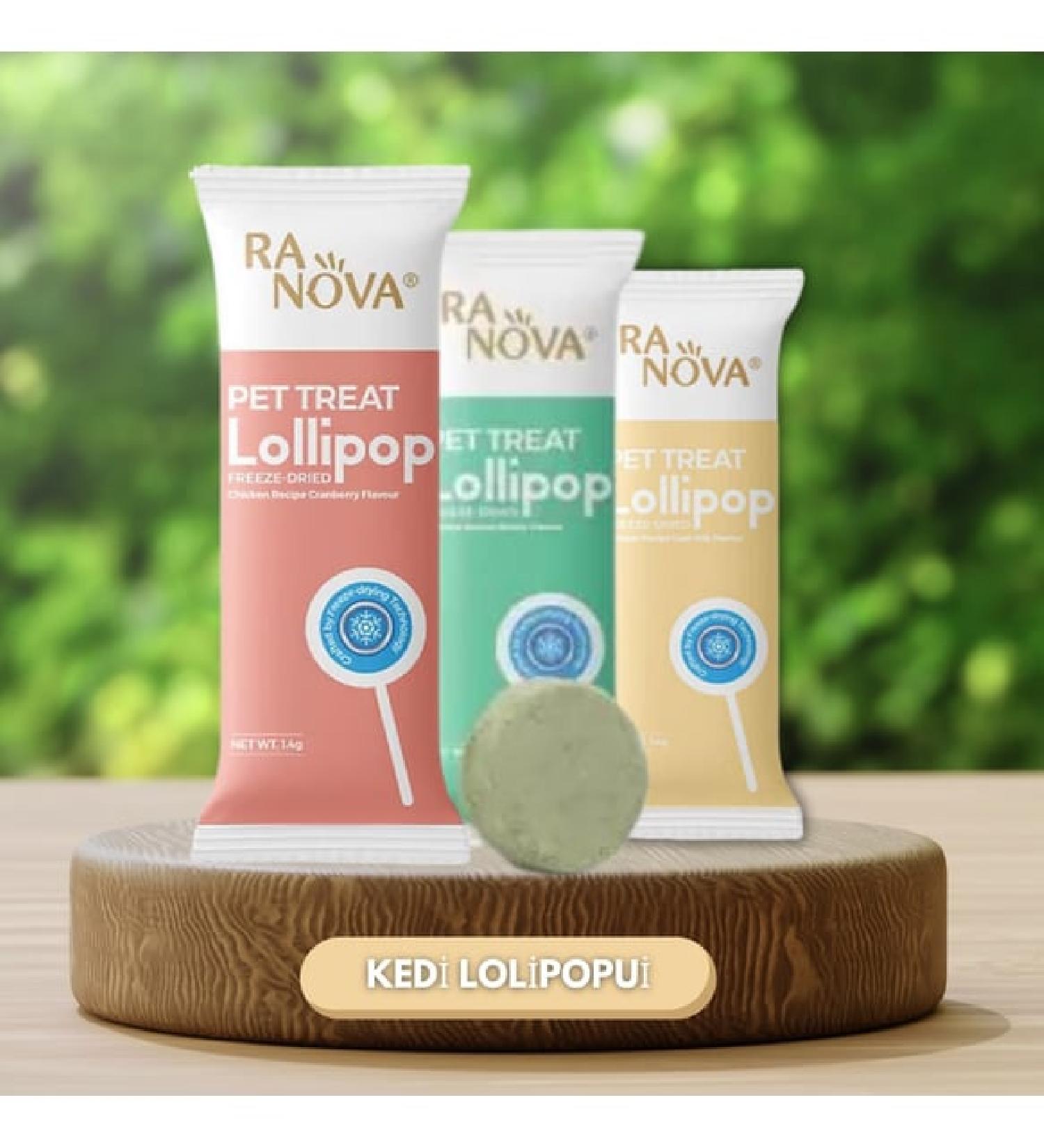 Ranova Karışık Lezzetli Kedi Lollipopu | 15’li Paket - 1.4g