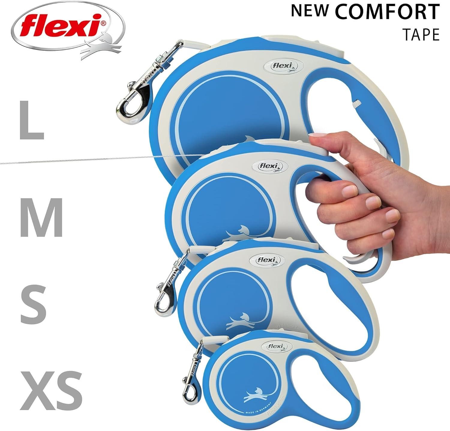 Flexi New Comfort M Beden 5MT Şerit Tasma - Mavi