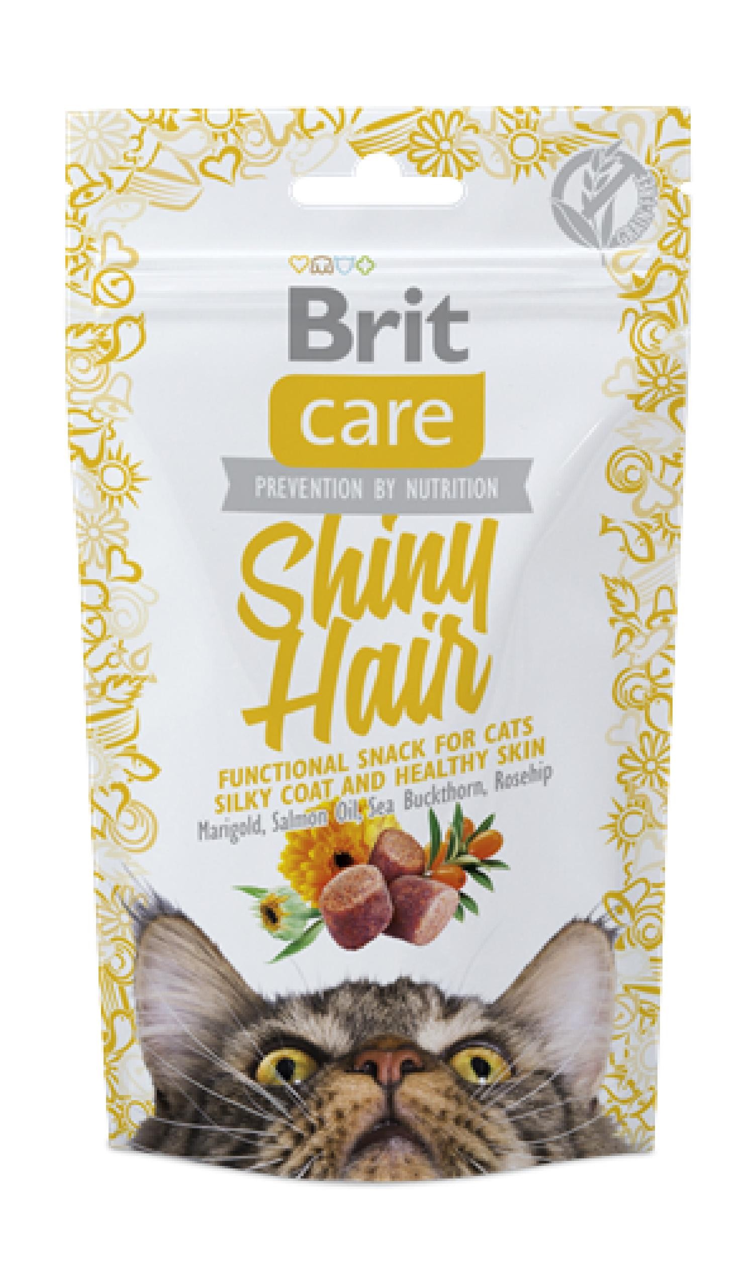 Brit Care Parlak Tüyler Ve Sağlıklı Cilt İçin, Tahılsız, Fonksiyonel Kedi Ödülü 50 gr