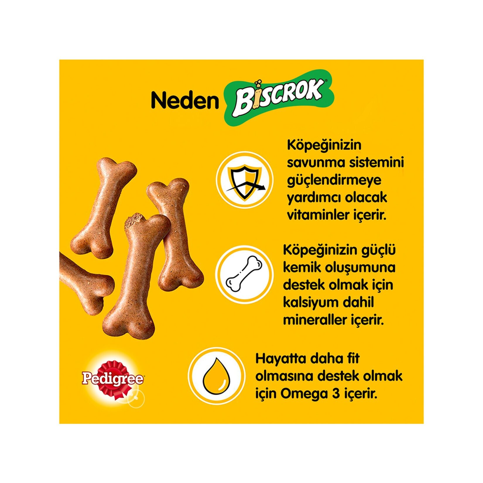 Biscrok Multi Mix Köpek Ödül Bisküvisi 500gr X 2 Adet