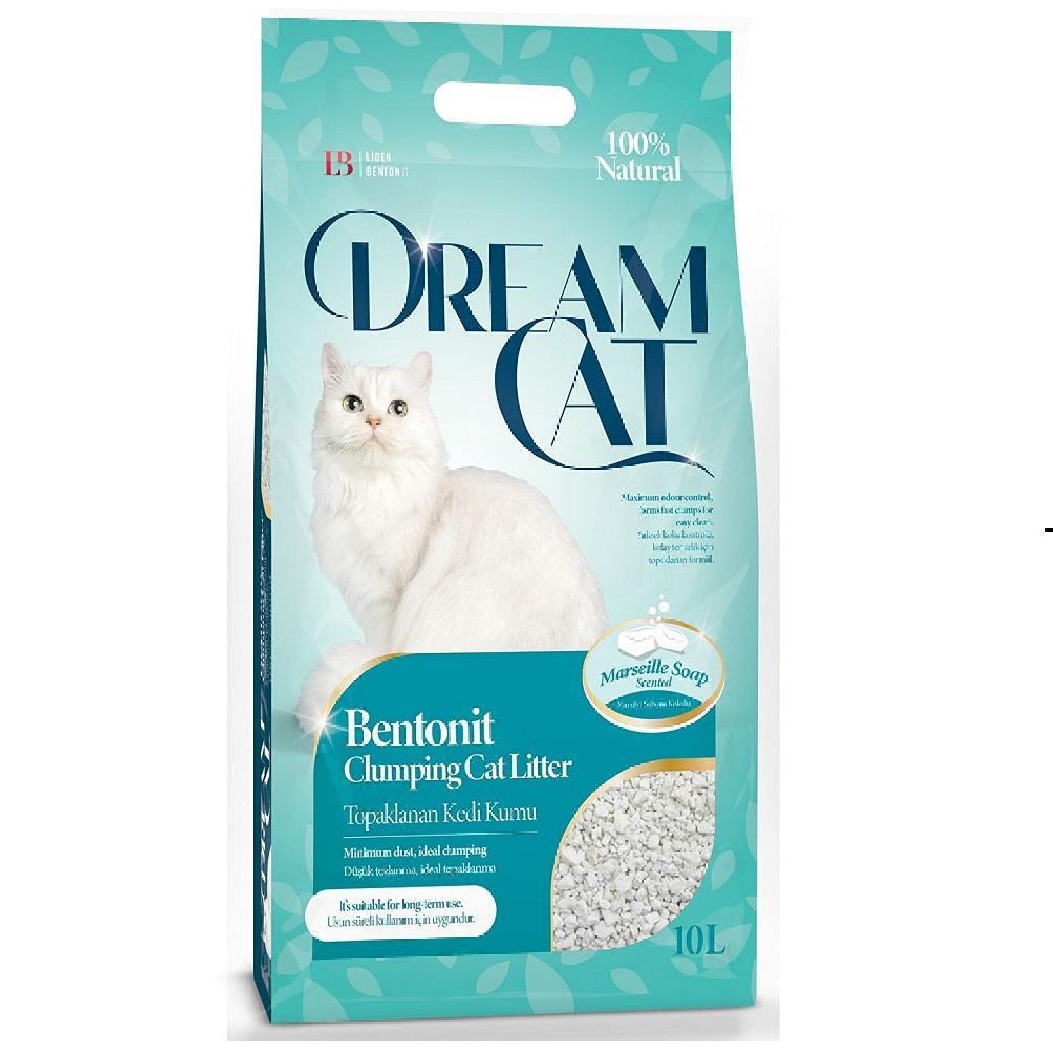 Dream Cat Marseille Soap Bentonit Kedi Kumu 10L