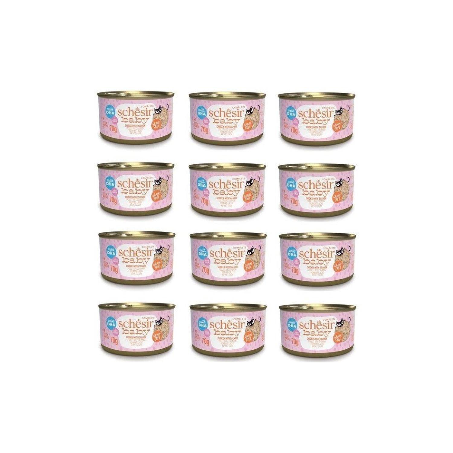Schesir Baby Tavuk ile Somon Mus Konserve 70g