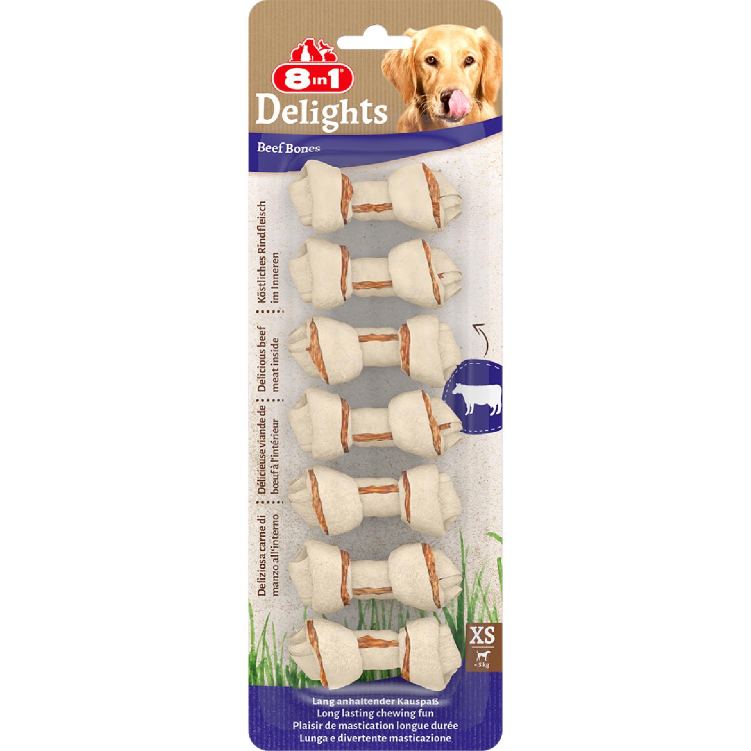 8IN1 Delights Köpek Ödül Kemiği Sığır Etli XS - 84GR