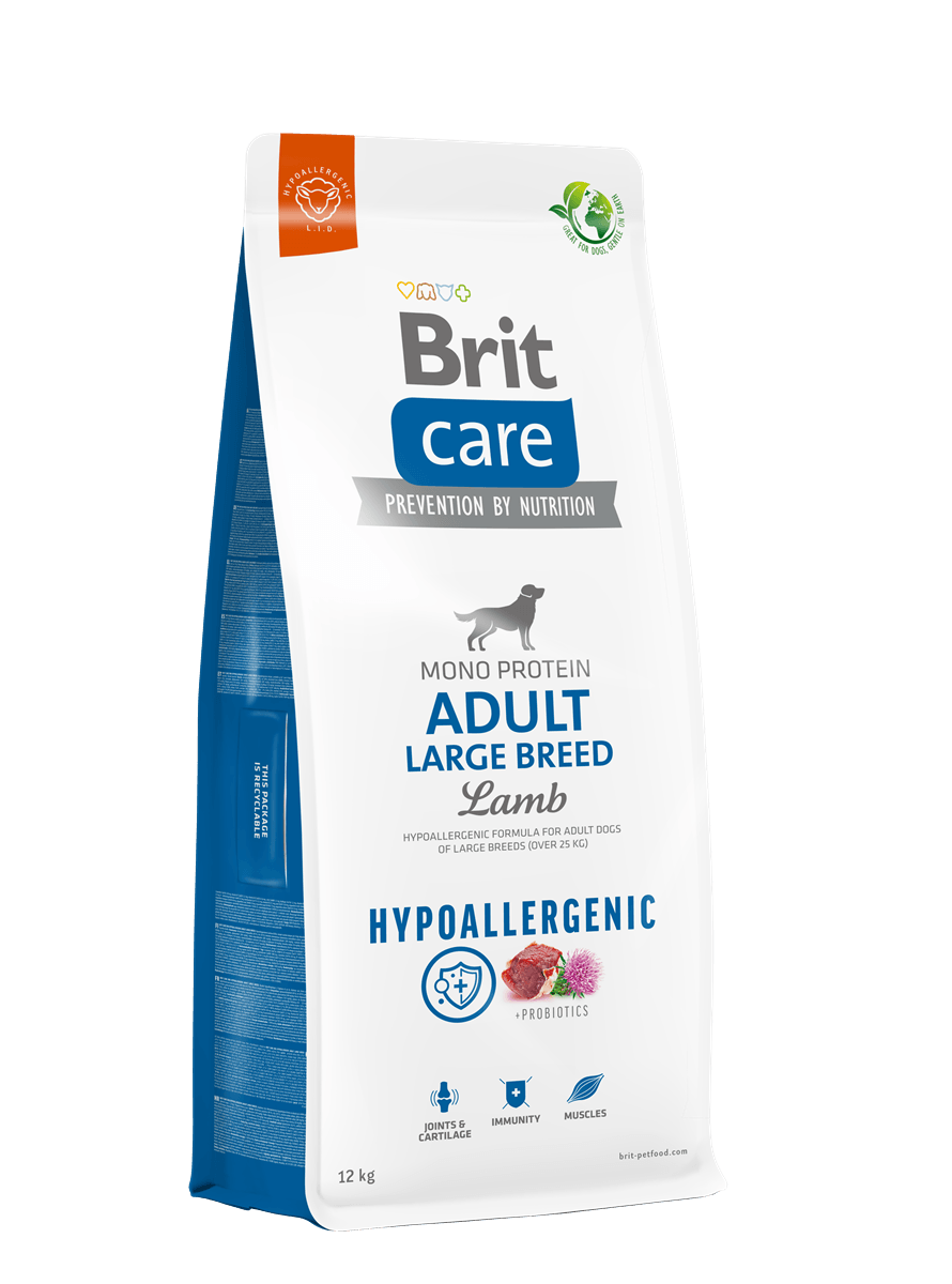 Brit Care Yetişkin Köpekler İçin, Tek Proteinli, Hipoalerjenik, Kuzu Etli Kuru Mama 12 kg