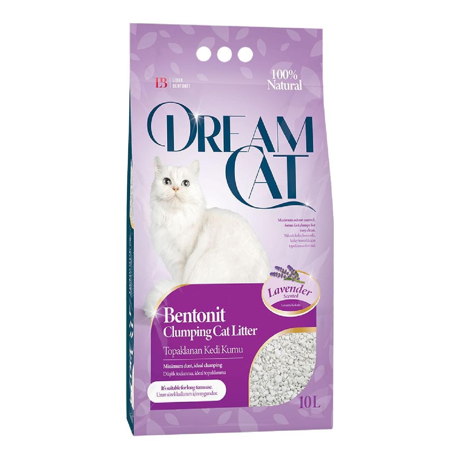 Dream Cat Lavander Bentonit Kedi Kumu 10 lt.