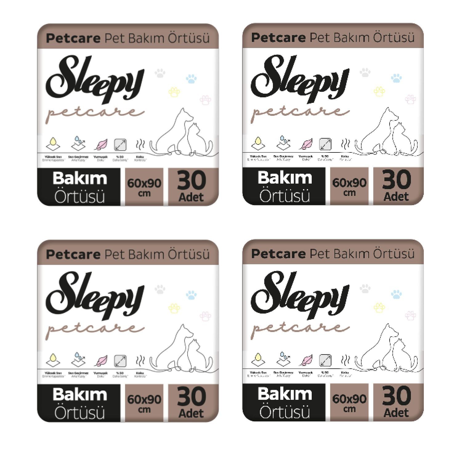 SLEEPY PETCARE PET BAKIM ÖRTÜSÜ 30'lu x 4 ADET