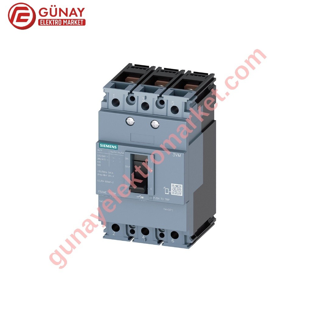 Siemens 3VM1220-3EE32-0AA0 140-200A 25kA AYAR SAHALI KOMPAKT ŞARTEL