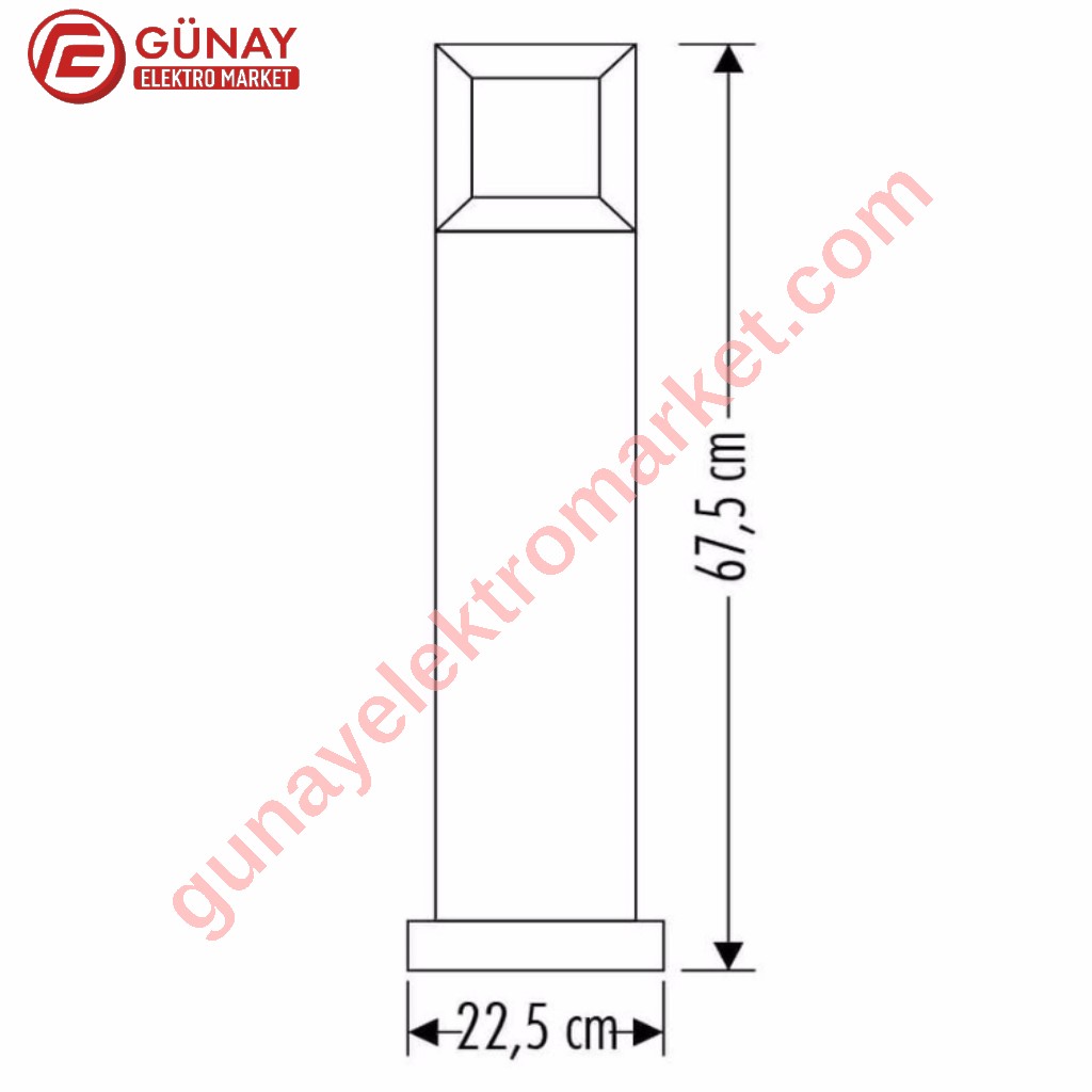 Ct-7031 Milan 67,5 Cm Baba Üstü Bahçe Armatür