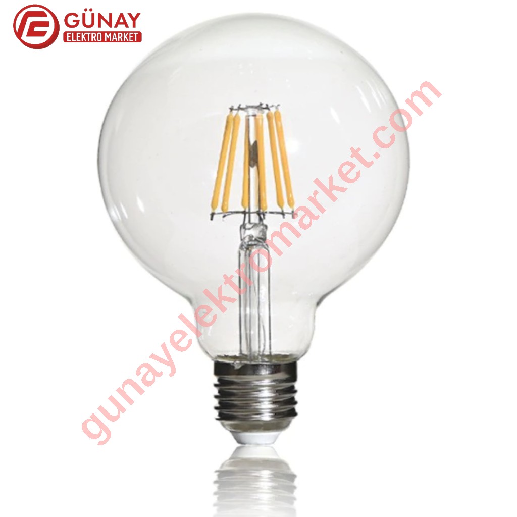 Ct-4354 6W Glop Uzun Filament Led Ampul