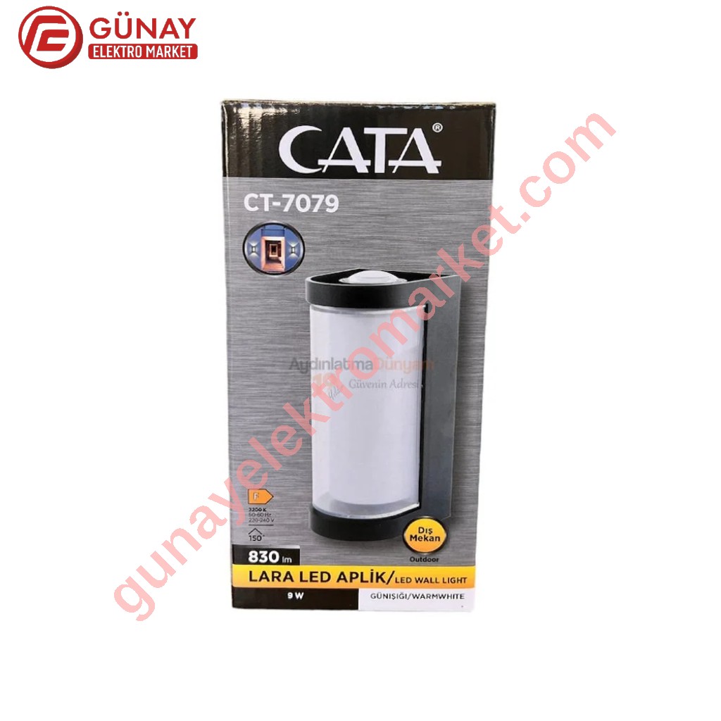 Ct-7079 9 Watt Lara Led Aplik Gün Işığı