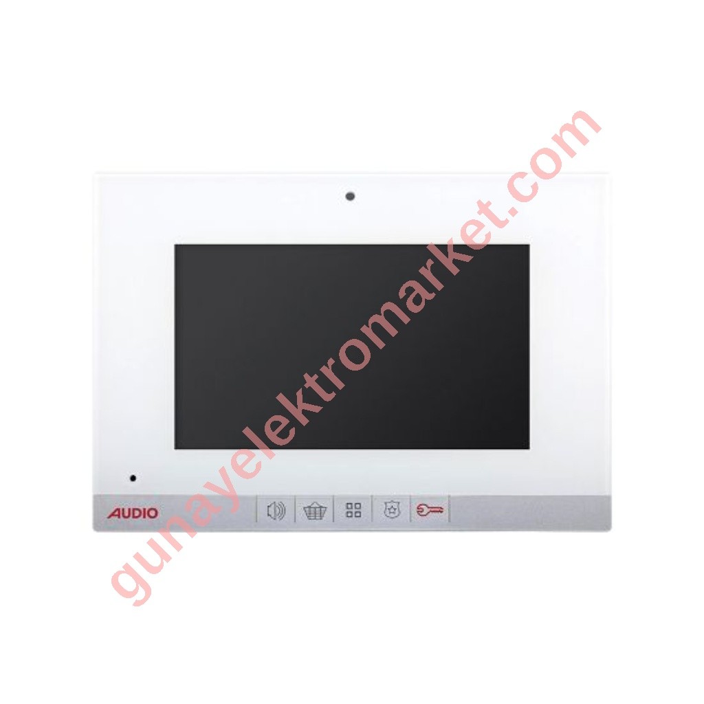 Audio 7"(inç) LCD Görüntülü Beyaz Diyafon 001188