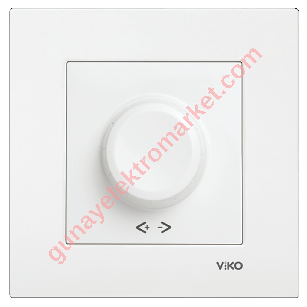 Viko Karre Beyaz R 40-600W Rotatif Dimmer Çerçeve Dahil 90967047