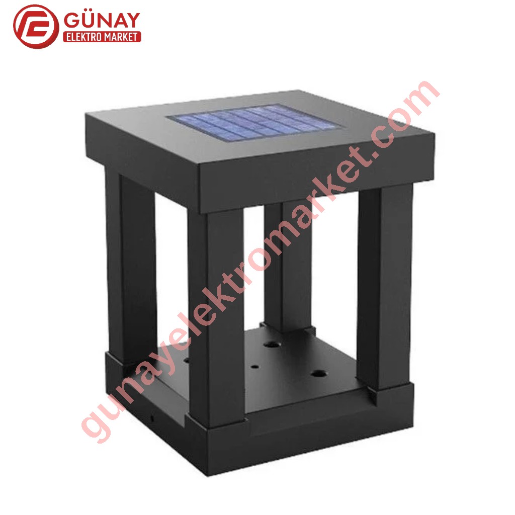 Ct-7321 30 Watt Satürn Set Üstü Solar Ayd. Bahçe Armatürü 4000K