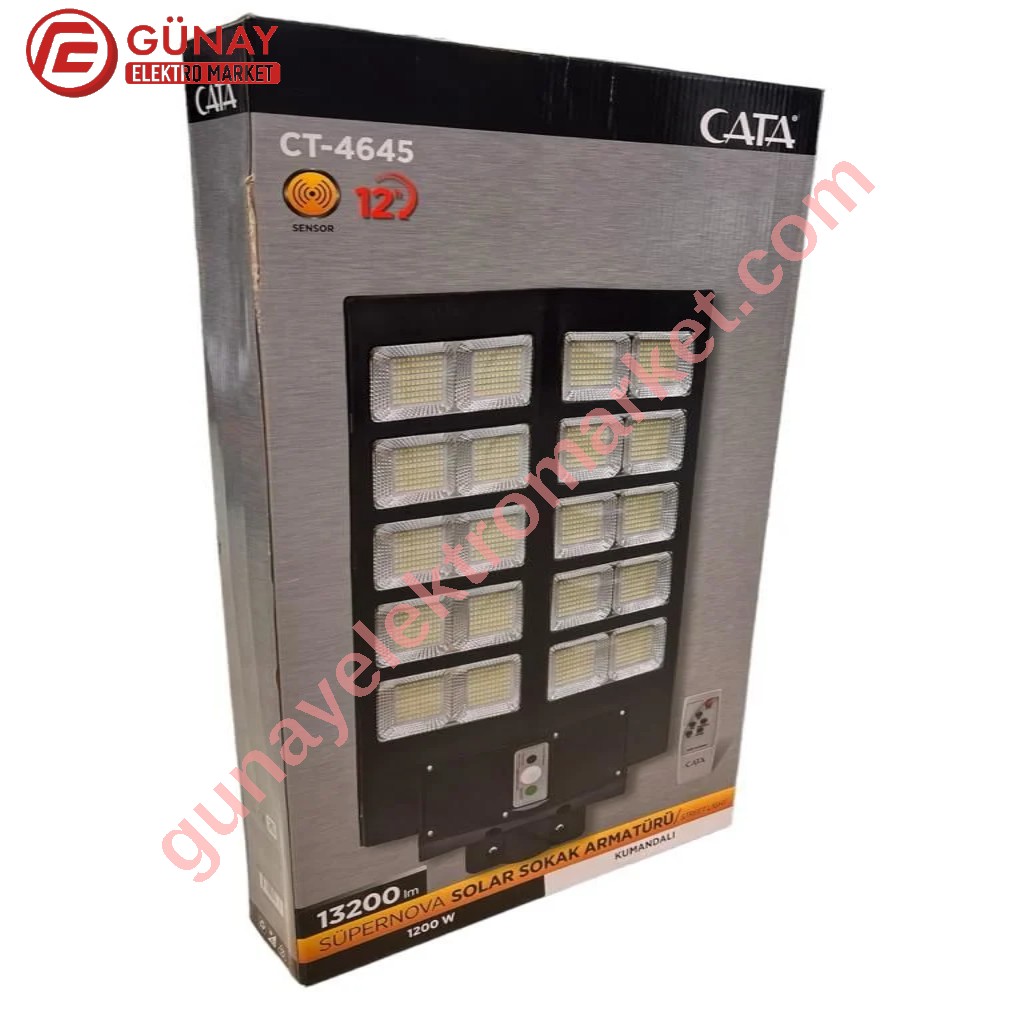 Ct-4645 1200W Supernova Şarjlı Sokak Armatürü