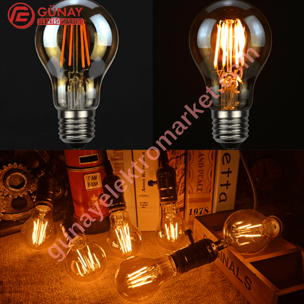 Ct-4285 4W Amber Rustik Led Filament Ampul