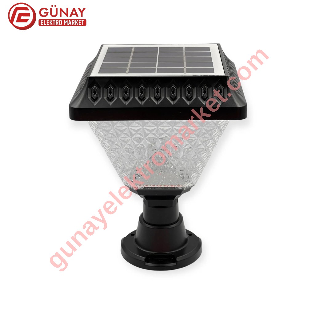 Ct-7315 30 Watt Güneş Enerjili Solar Sokak Armatürü Beyaz Işık