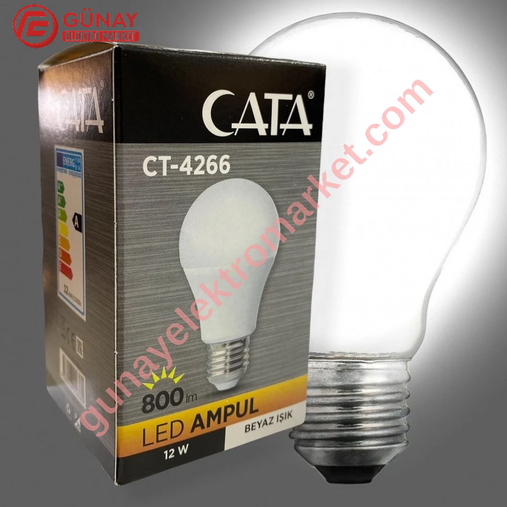 Ct-4266 12 Watt E-27 Duy Beyaz Işık Led Ampul