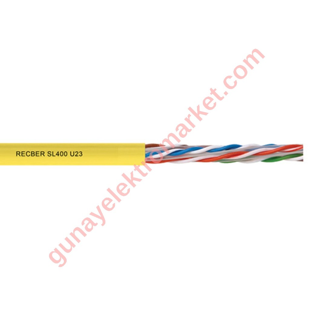 Reçber SL400 U23 Cat6 Halojen Free 23AWG UTP Kablo 100 Metre 506022