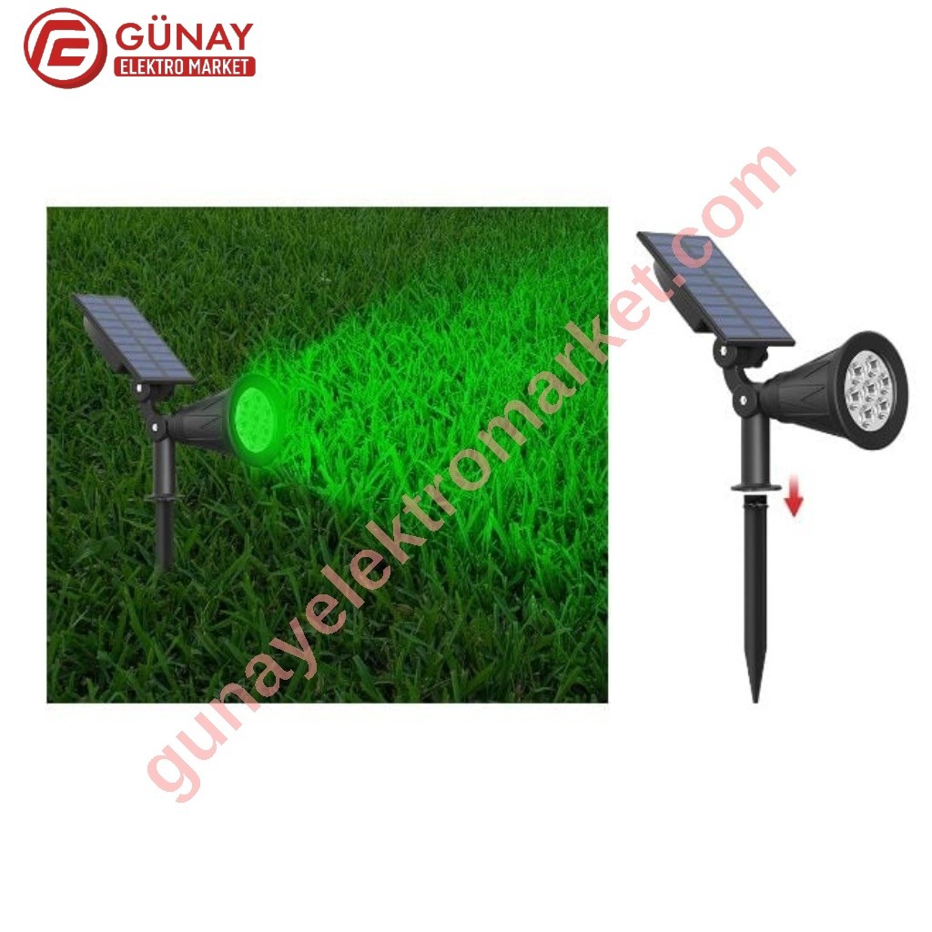 Ct-7310 7 Watt Solar Kazıklı Bahçe Armatür