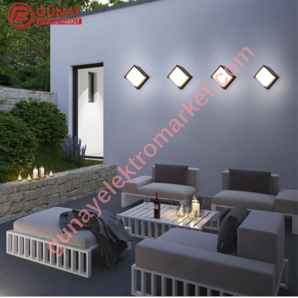 Ct-7078 12 Watt Sıva Üstü Dış Mekan Led Aplik Gün Işığı