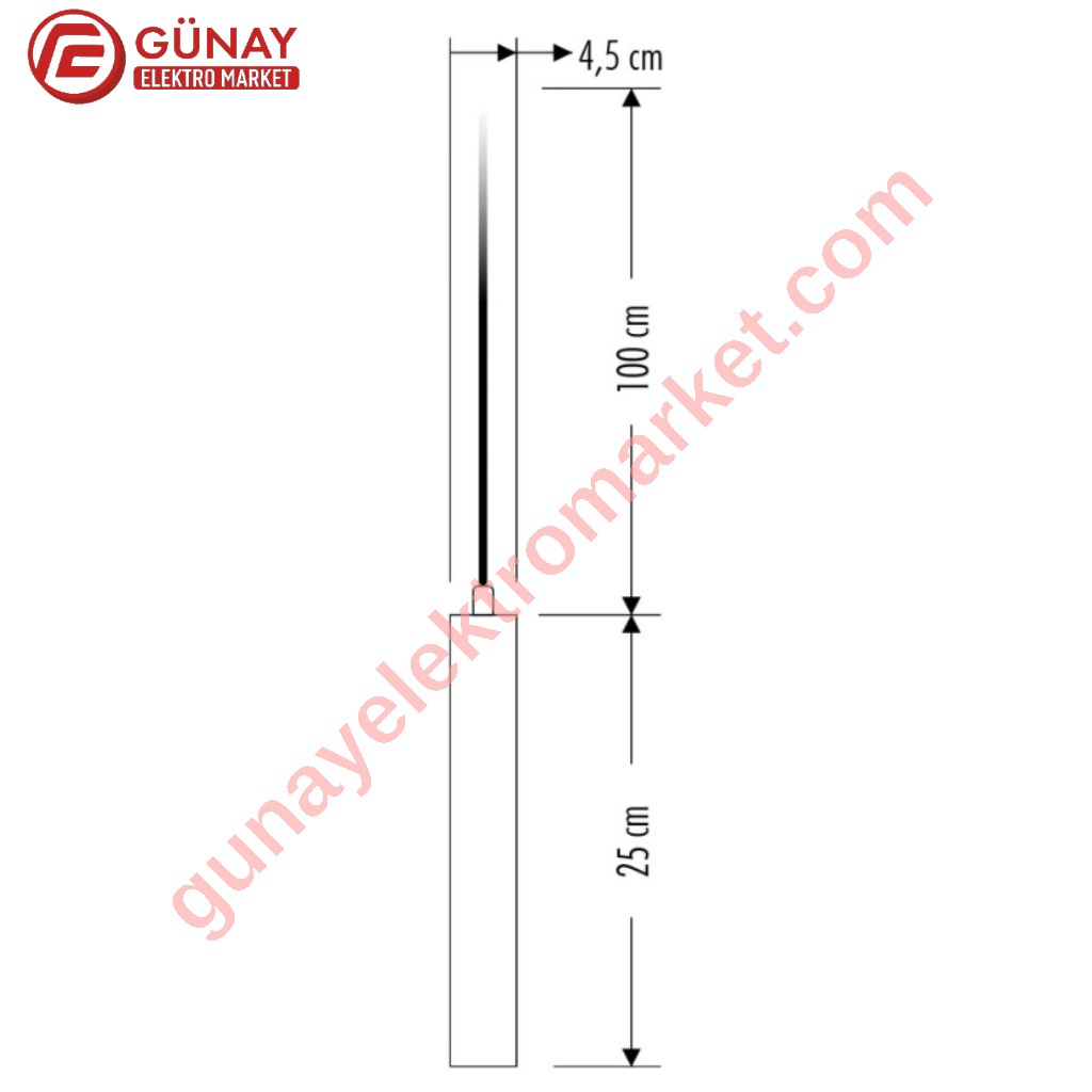 Ct-8340 126 Cm Platin Modern Dekoratif Sarkıt