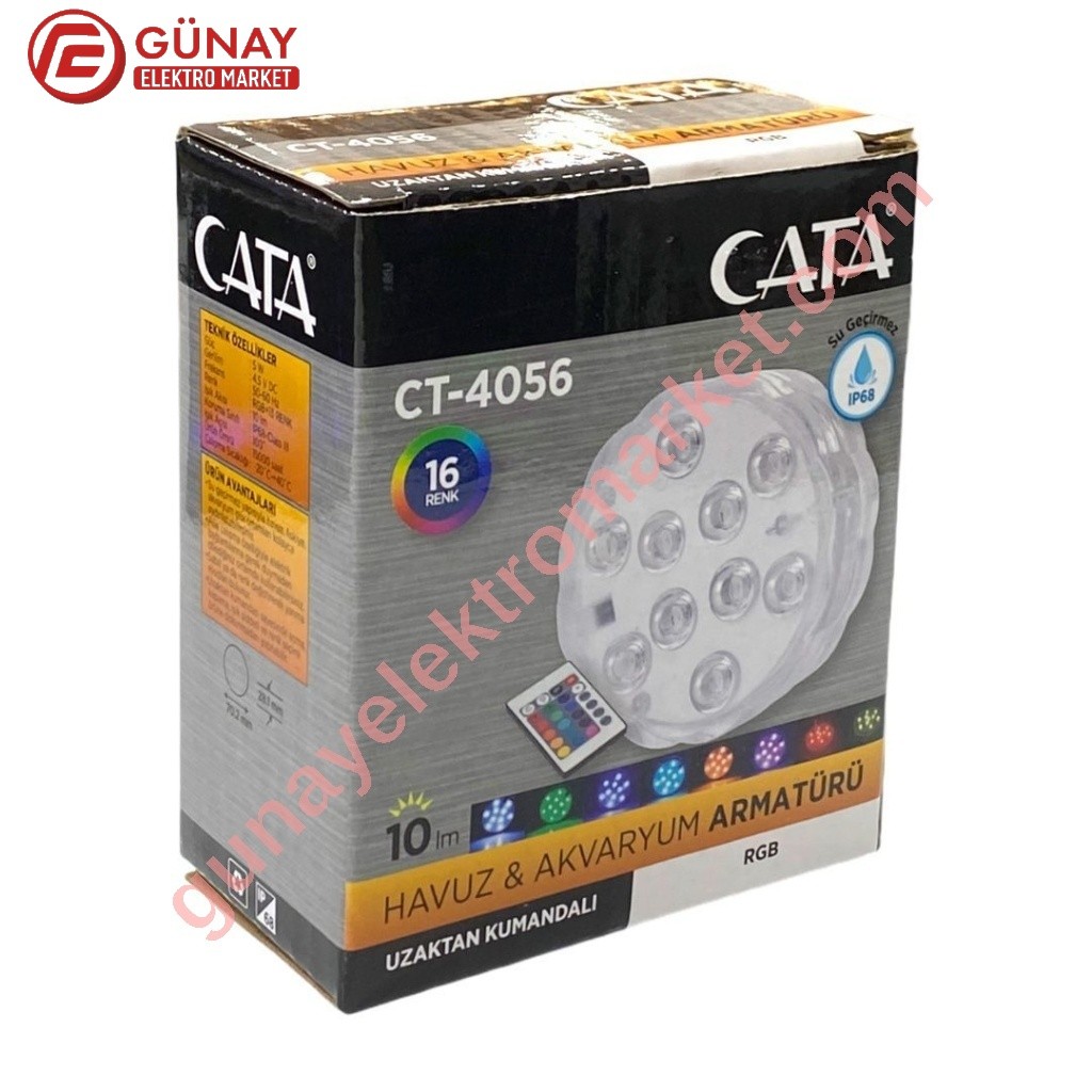 Ct-4056 5 Watt Havuz Ve Akvaryum Armatürü Rgb