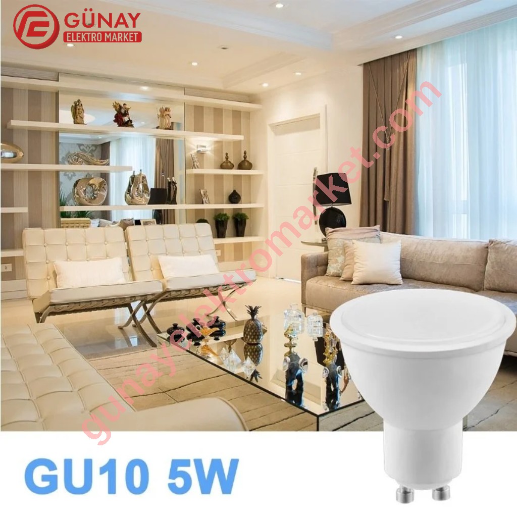 Ct-4240 5 Watt 350'lümen Gu10 Duylu Beyaz Işık Led Çanak Ampul